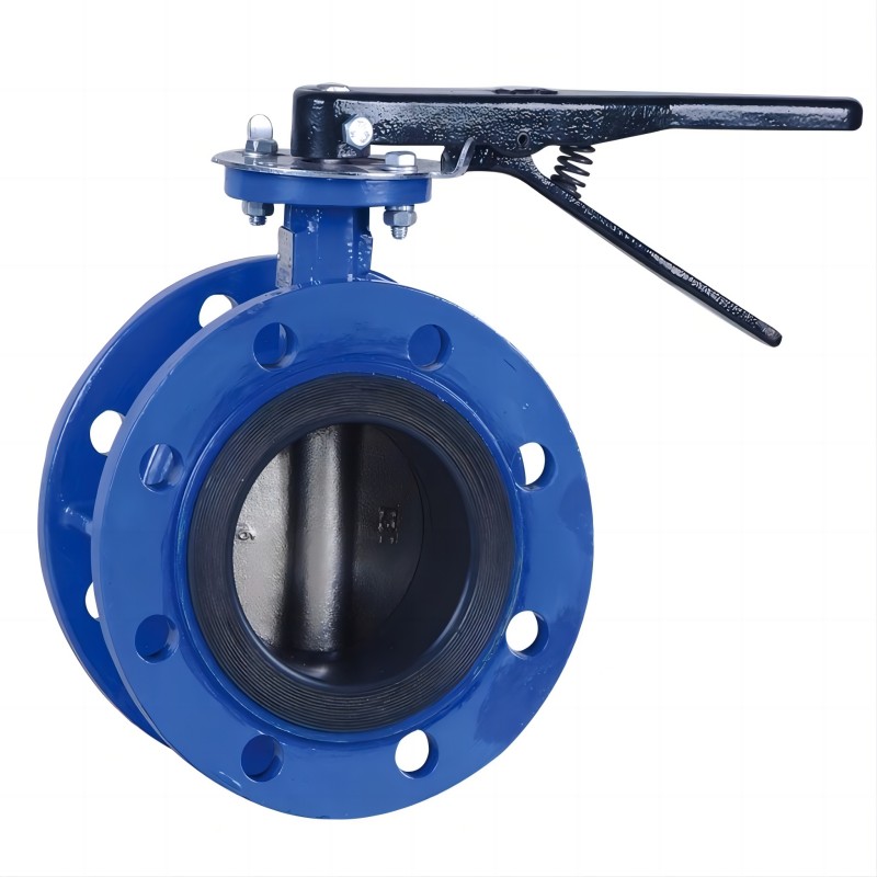 ANSI FLANGED BUTTERFLY VALVE WITH HANDLE LEVER
